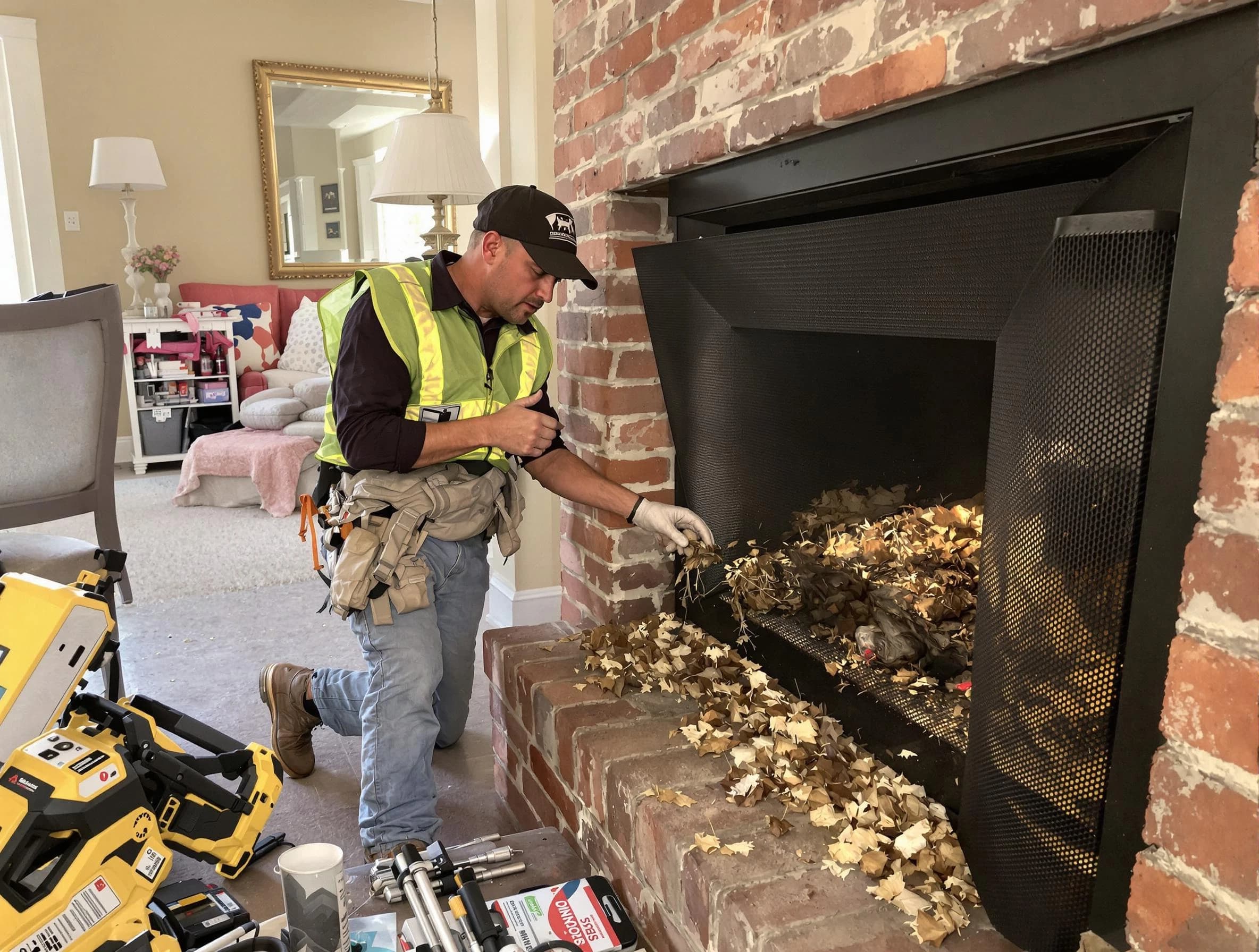 Safe screening installation by San Tan Valley Chimney Sweep in San Tan Valley, AZ
