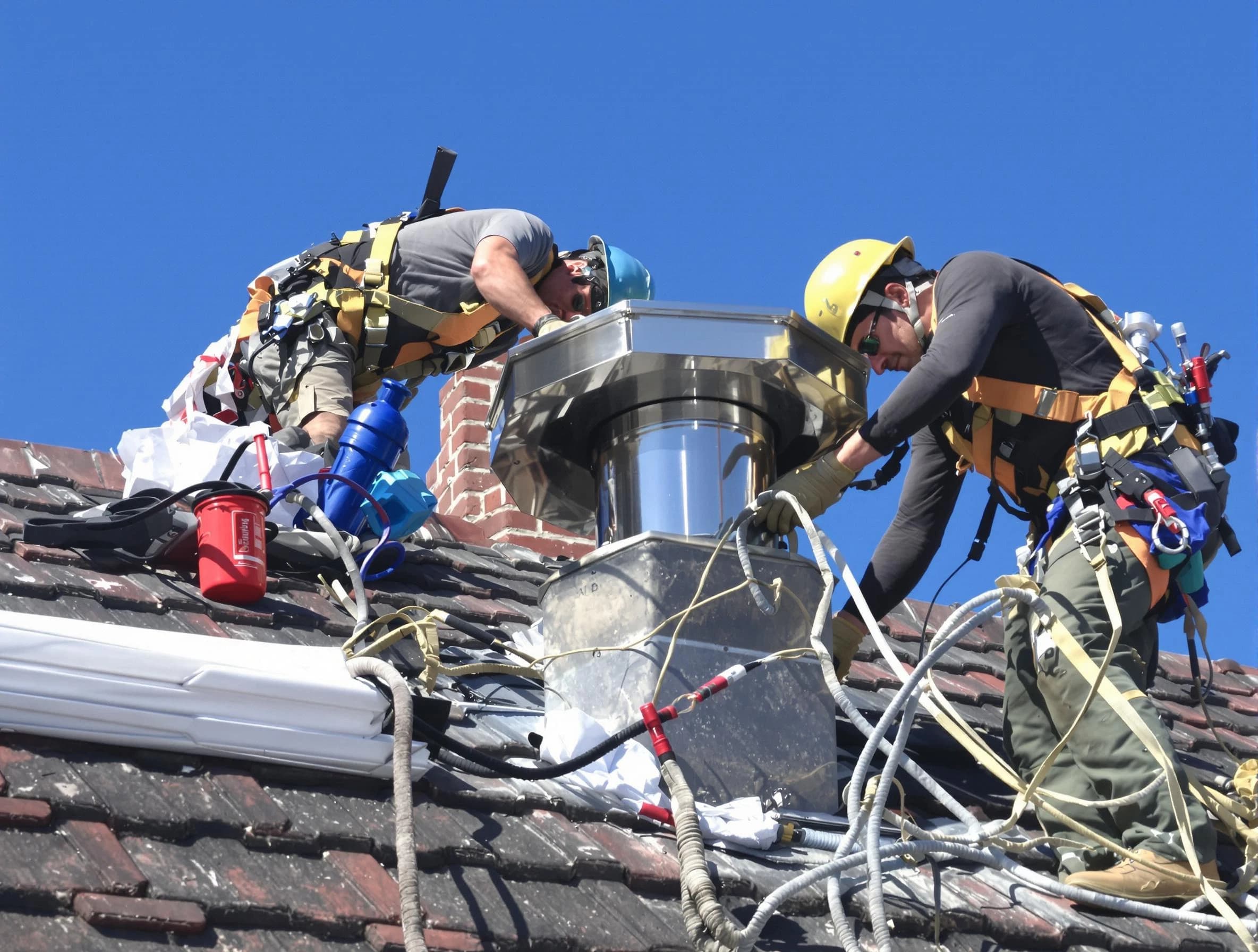 Protective chimney cap installed by San Tan Valley Chimney Sweep in San Tan Valley, AZ