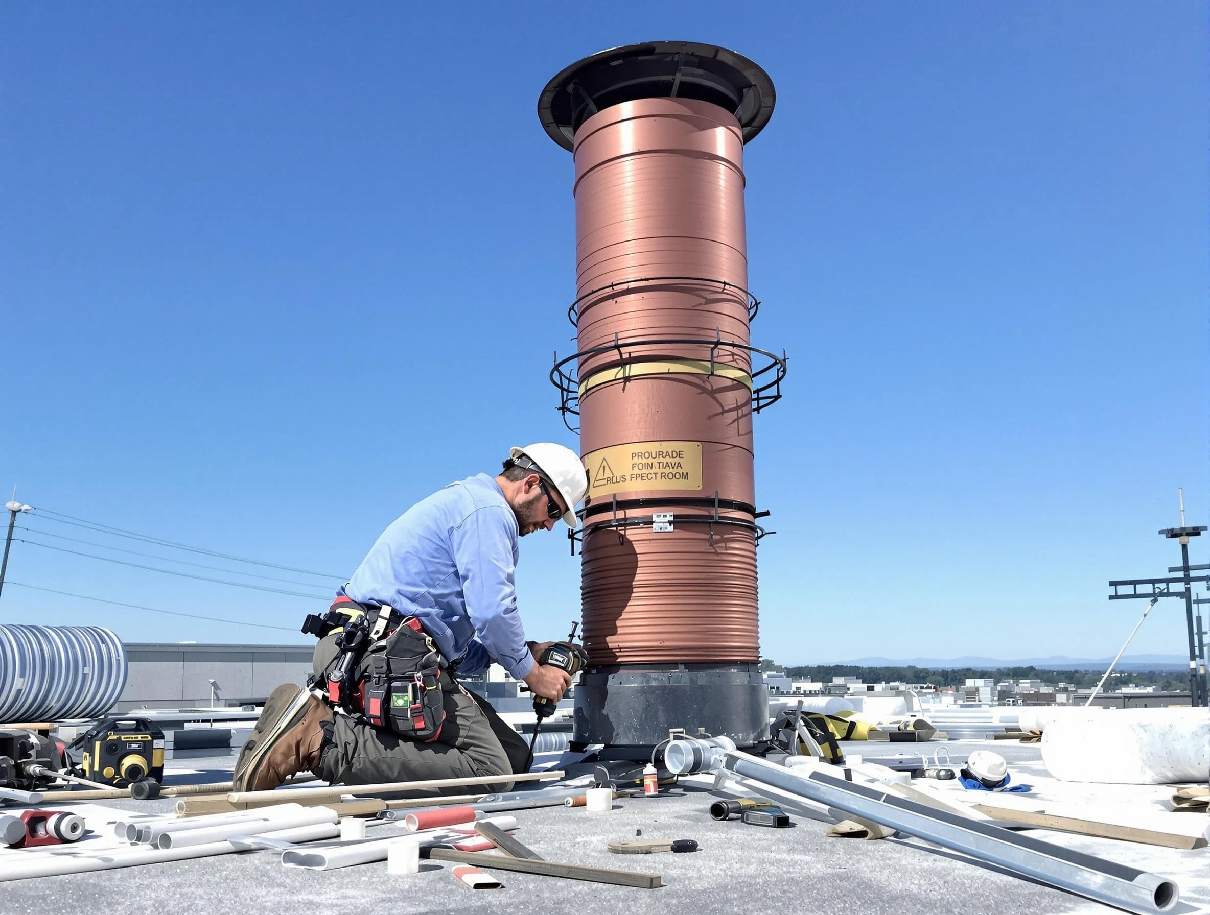 Installed chimney liner by San Tan Valley Chimney Sweep in San Tan Valley, AZ