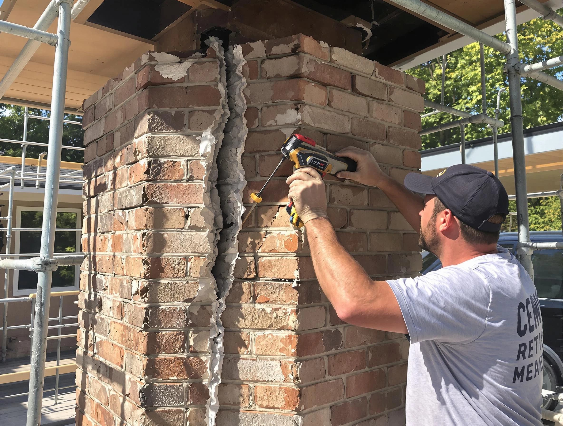 San Tan Valley Chimney Sweep technician performing chimney repair in San Tan Valley, AZ
