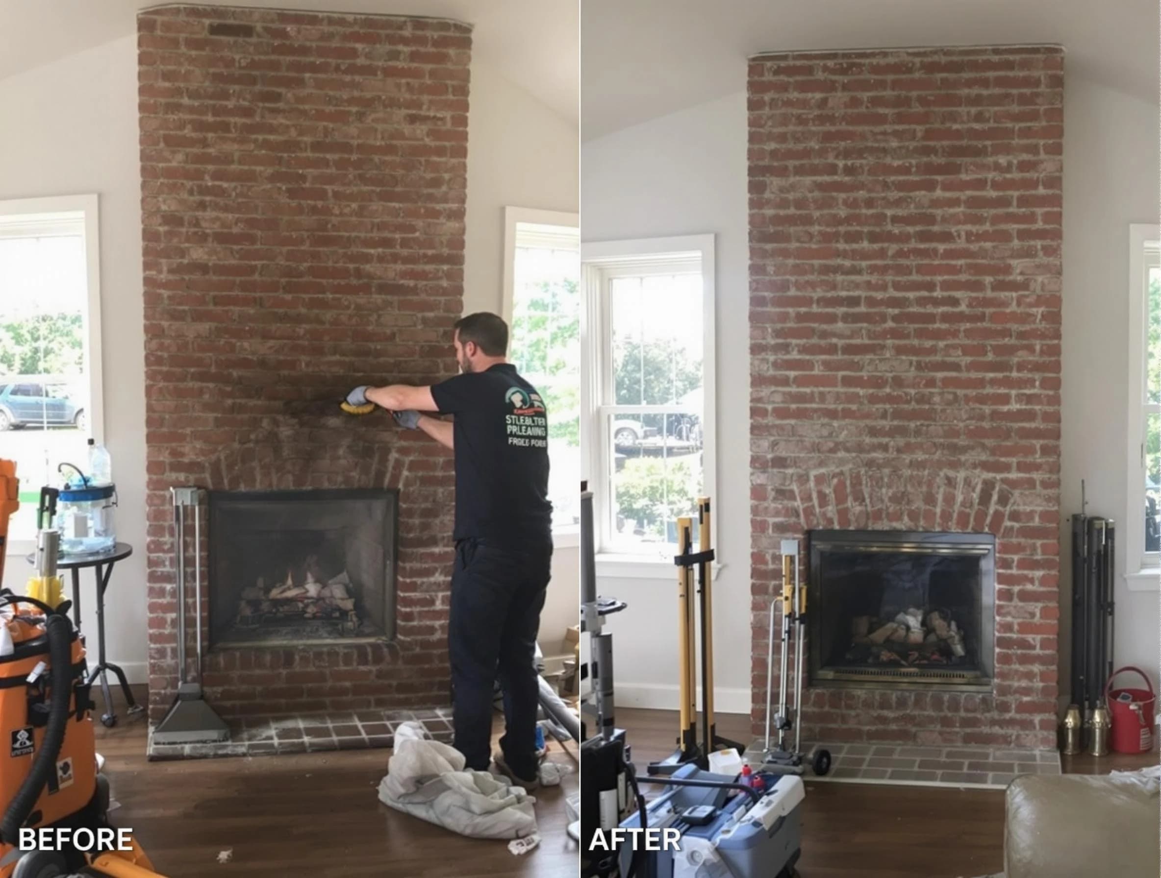 Finished chimney sweeping service by San Tan Valley Chimney Sweep in San Tan Valley, AZ