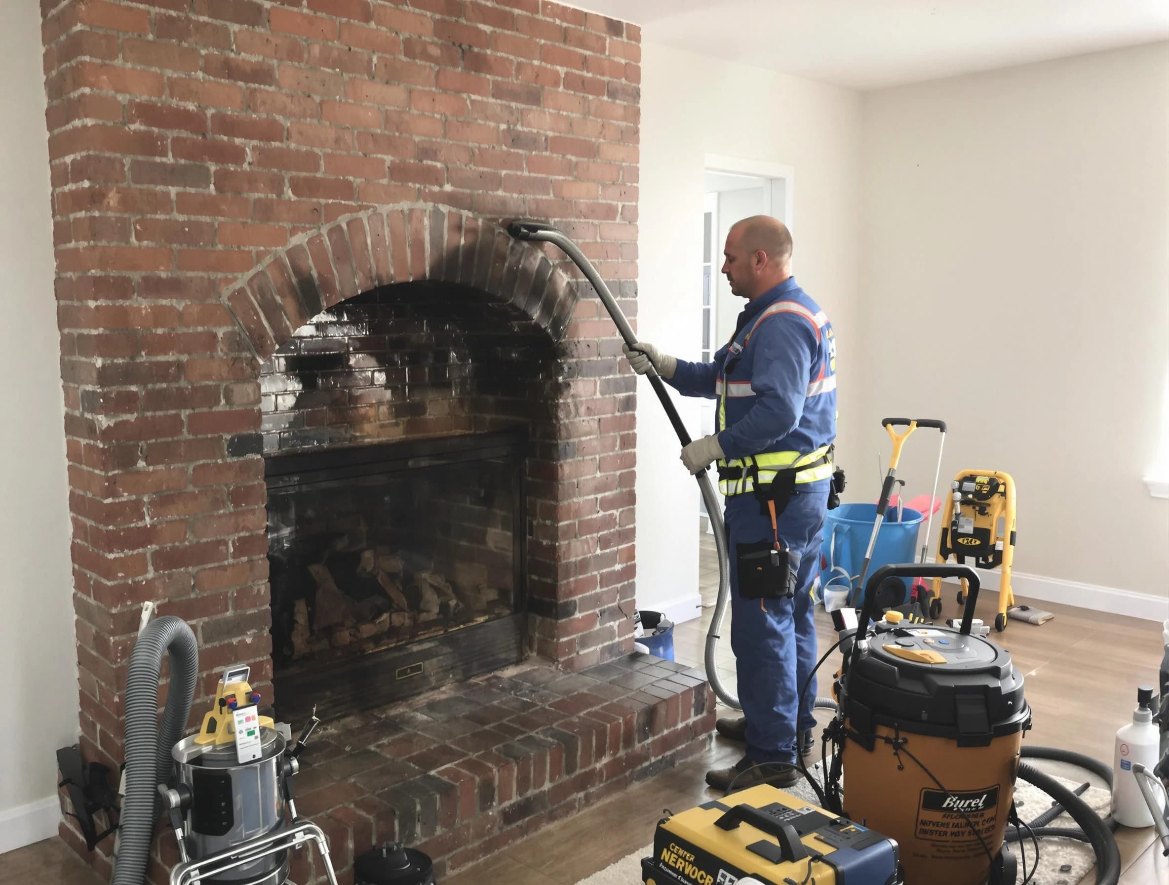 San Tan Valley Chimney Sweep expert performing detailed chimney sweep in San Tan Valley, AZ