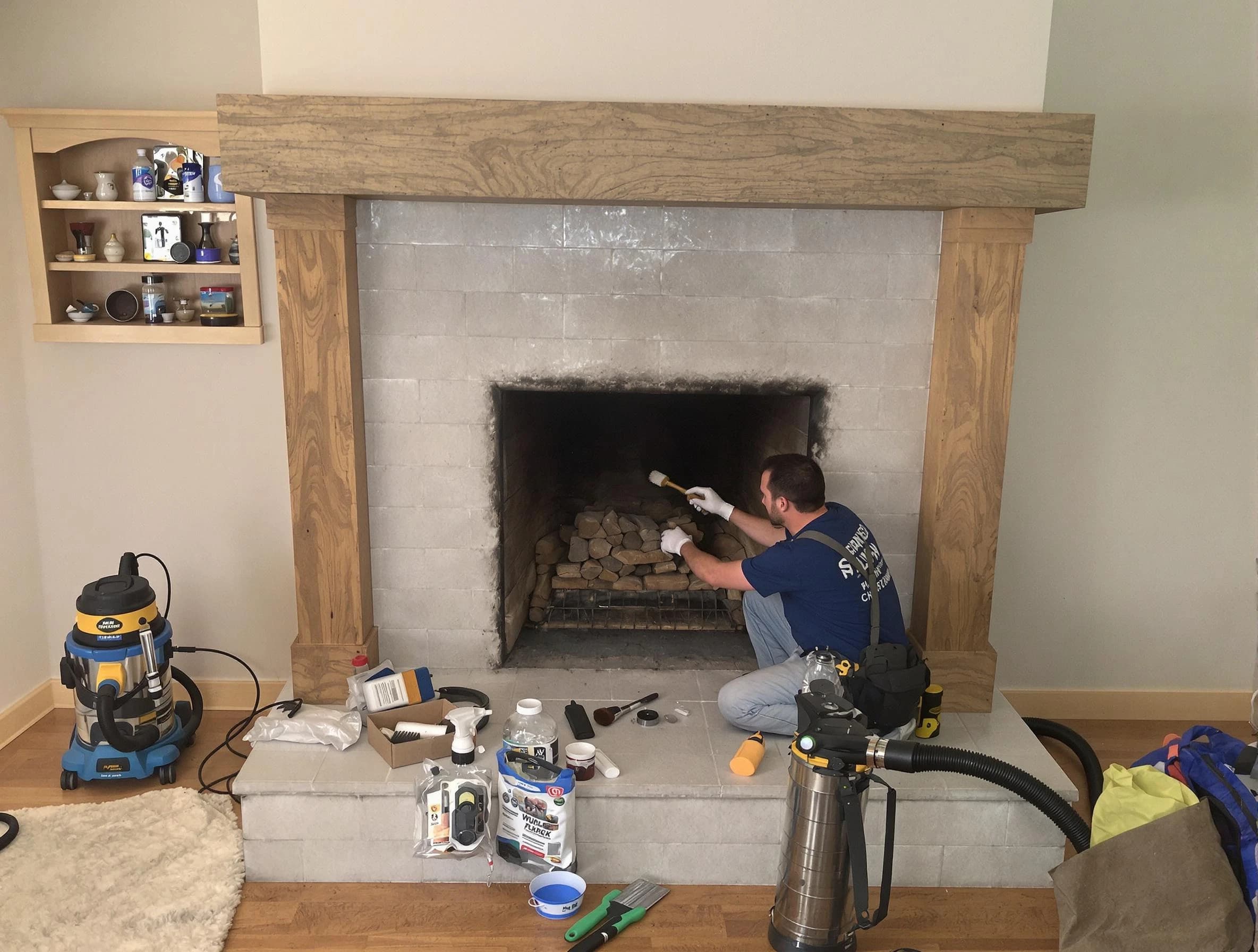 Detailed creosote removal process by San Tan Valley Chimney Sweep in San Tan Valley, AZ
