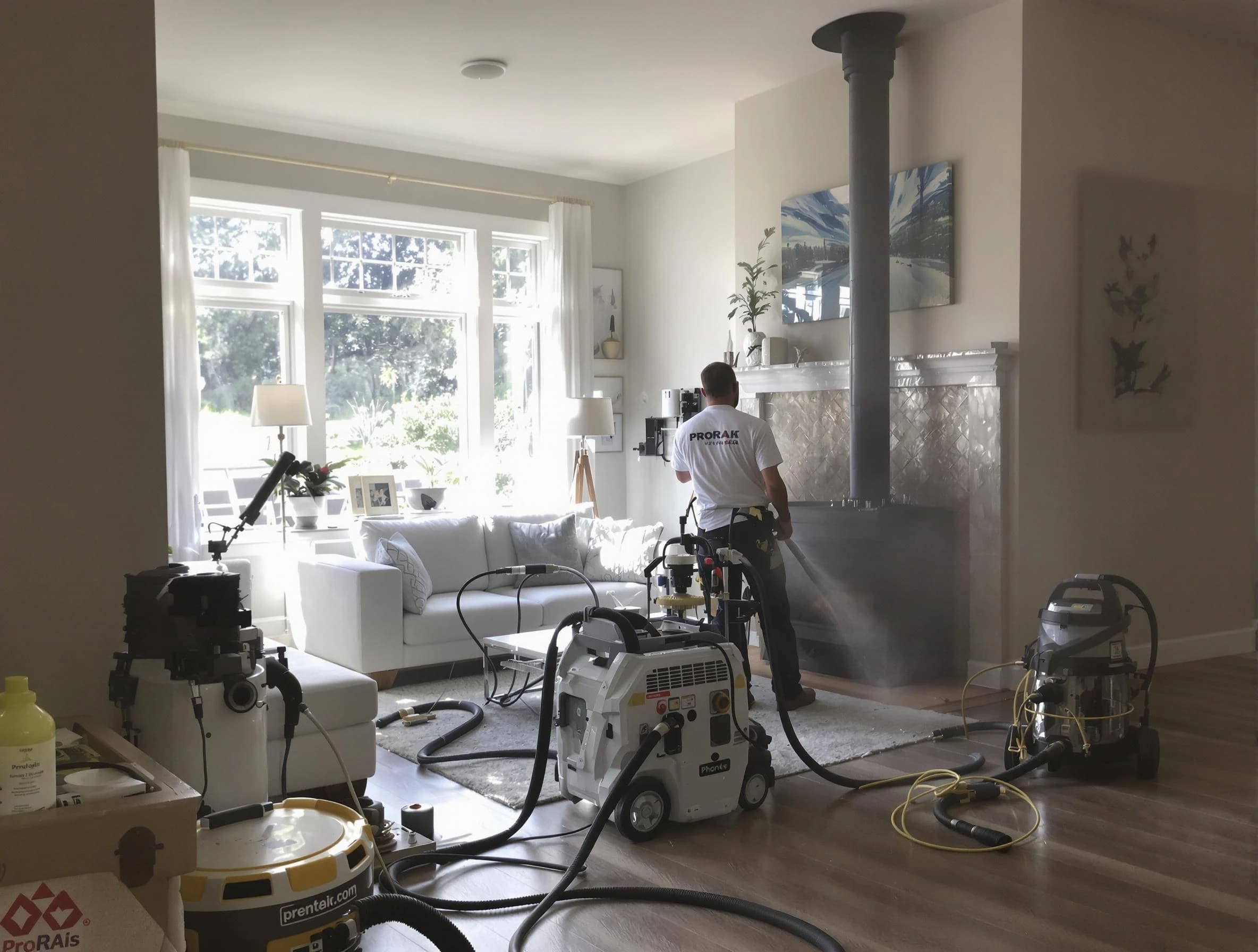 Soot removal service by San Tan Valley Chimney Sweep for a fireplace in San Tan Valley, AZ