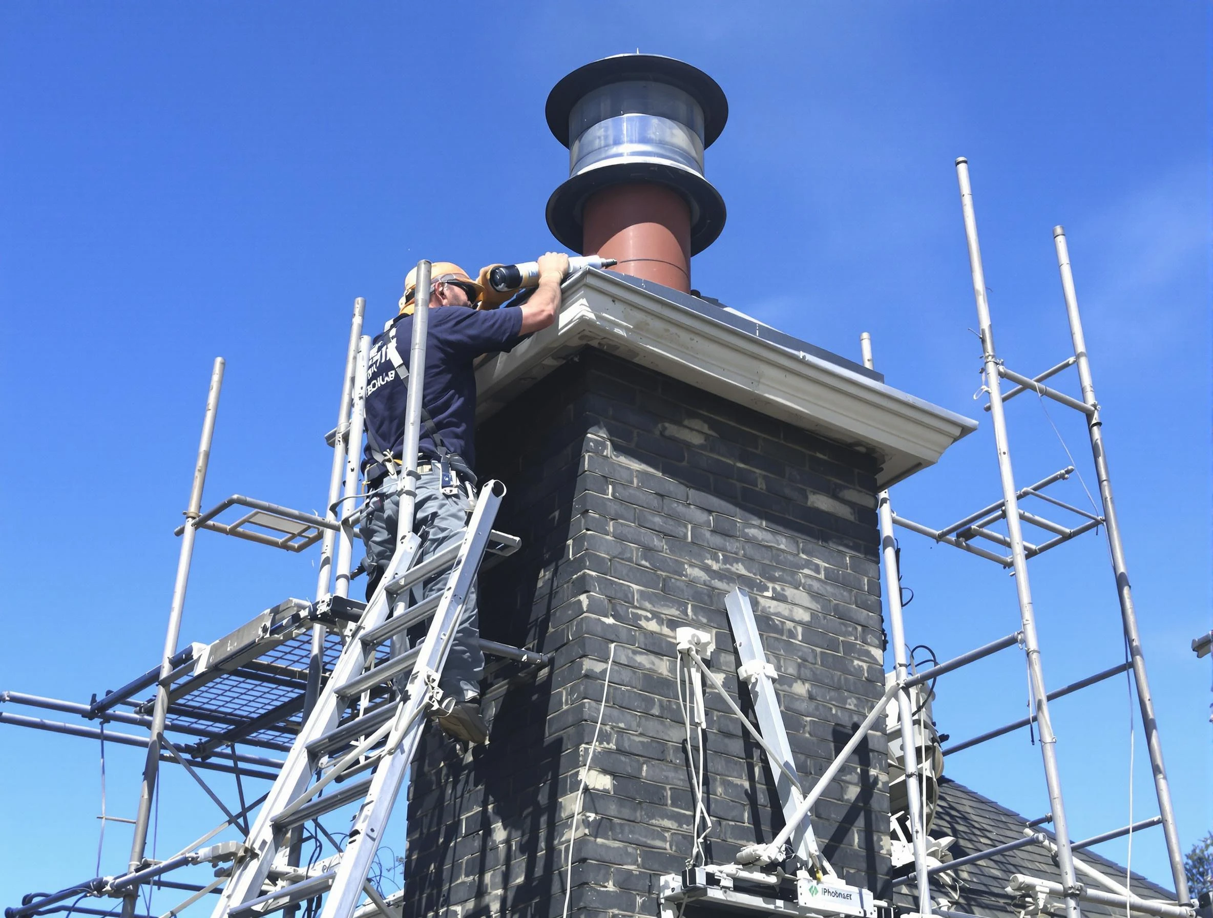 Sturdy chimney crown finished by San Tan Valley Chimney Sweep in San Tan Valley, AZ