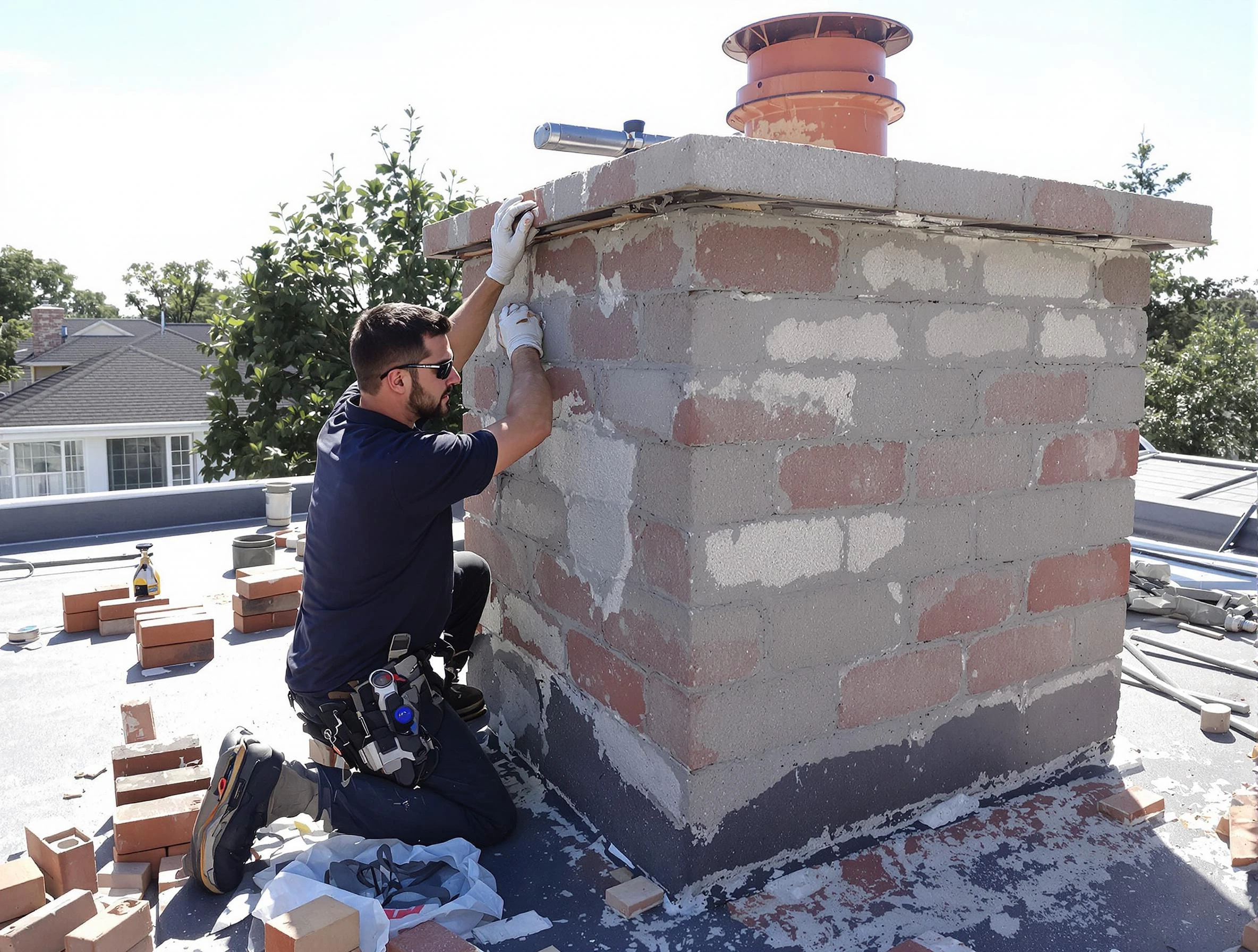 Advanced chimney repair process by San Tan Valley Chimney Sweep in San Tan Valley, AZ